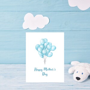 Baby Boy Mom Karte | Mutter zum ersten Mal | Mutterschaftskarte | Alles Gute zum Muttertag | Sofort Download