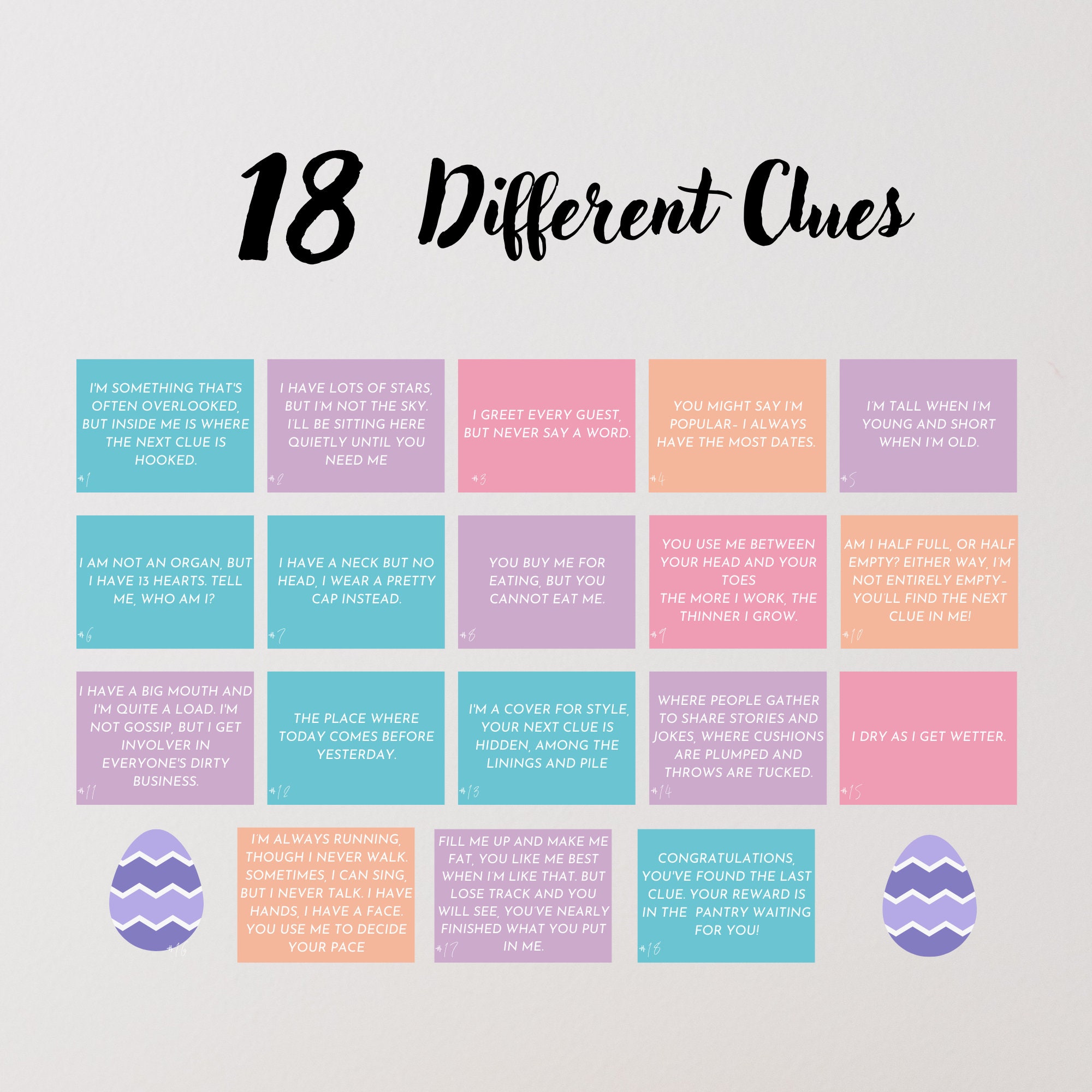 Easter Scavenger Hunt for Teens Scavenger Hunt Game Older Etsy