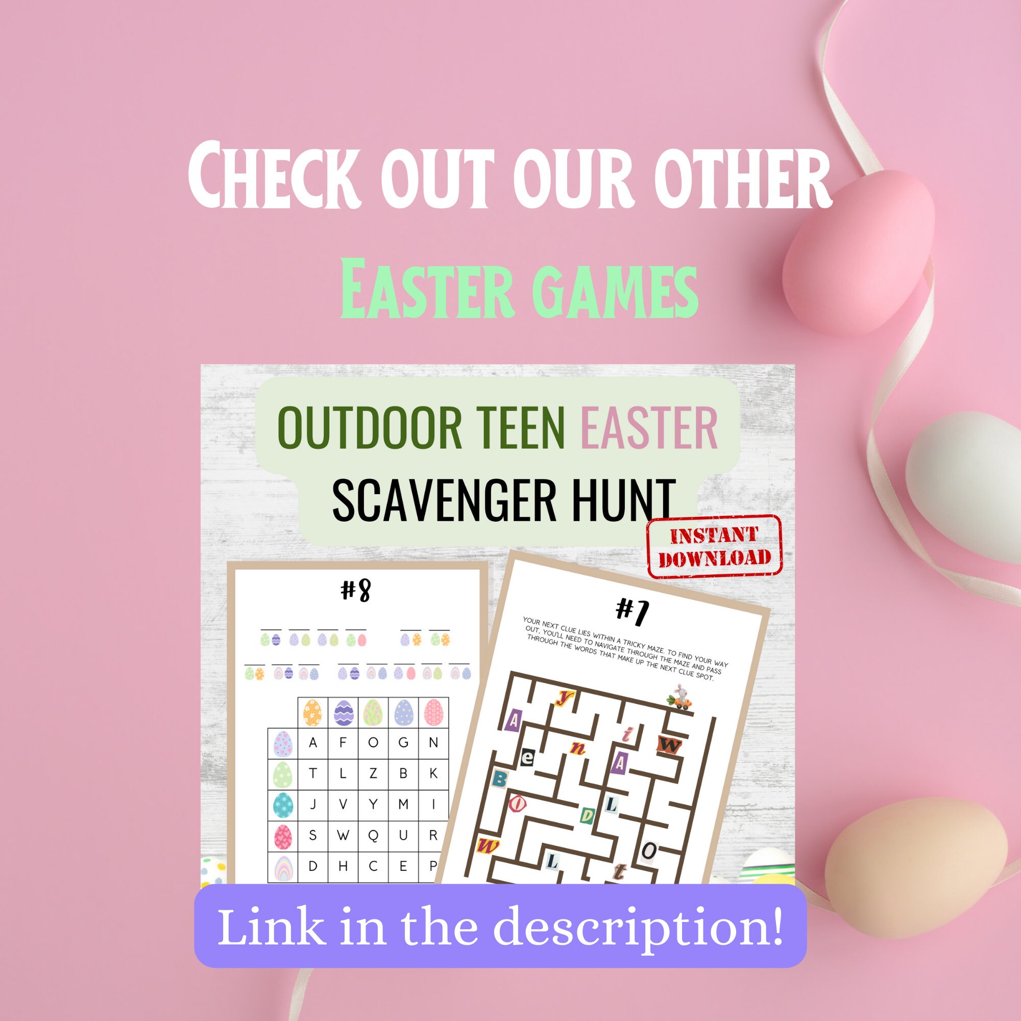 Teen Easter Scavenger Hunt | Printable Clues Game (canva Download) - Etsy