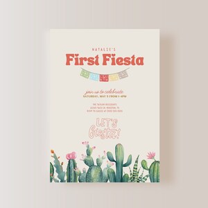 First Fiesta Birthday Invitation, Digital First Fiesta Invitation, First Fiesta Birthday Invite, EDITABLE File, INSTANT DOWNLOAD