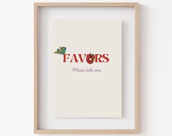The Very Hungry Caterpillar Girl Favor Sign, Caterpillar Favor Sign, NON-EDITABLE Template, TVHC