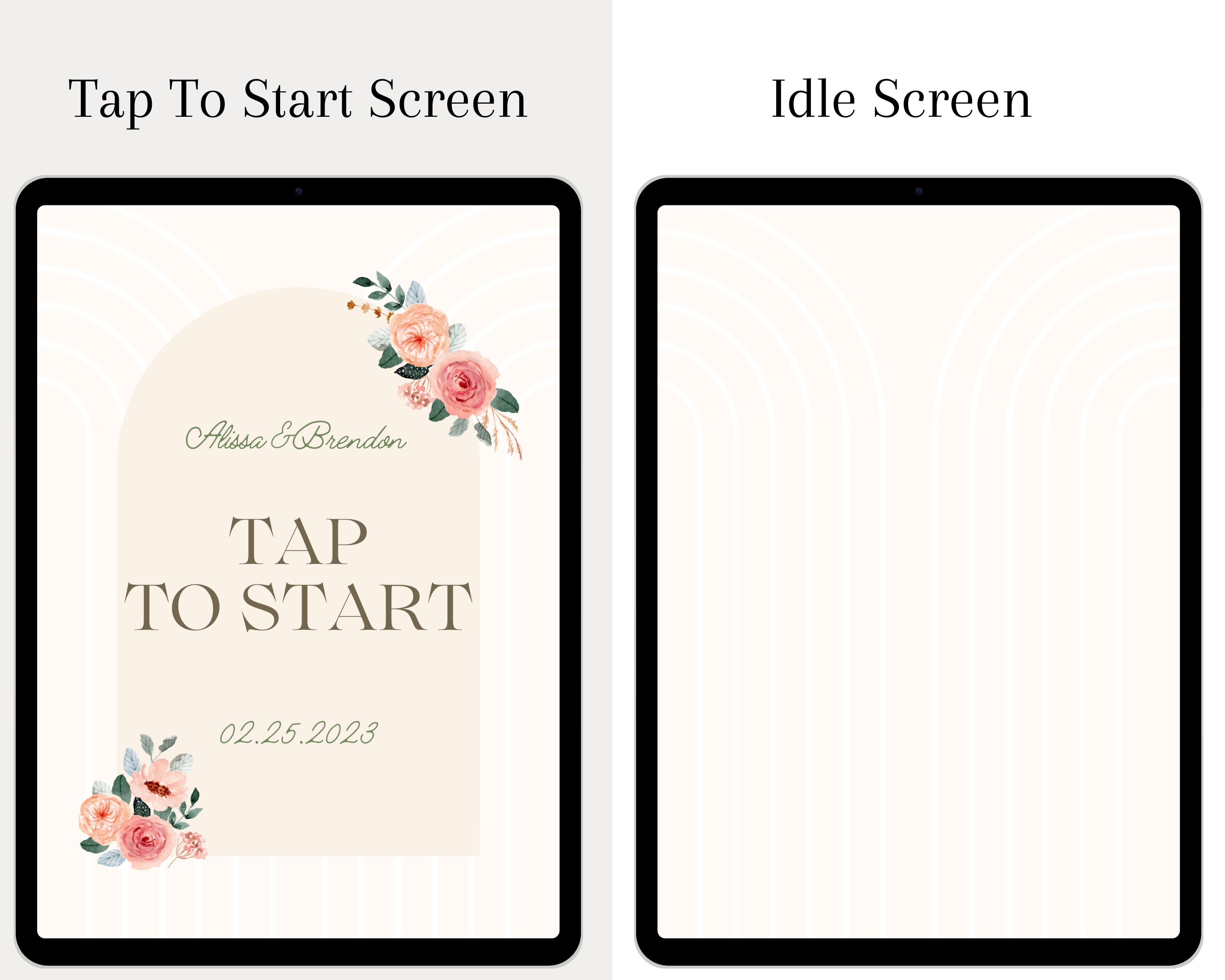 Tap To Start Customizable Photo Booth Tap to Start Screen: Guest Interface (MP4 ...