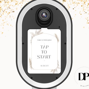 Photo Booth Tap to Start & Idle Screen, Customizable Tap To Start, Salsa Booth, Guest interface, Boho Pampas Guac Tap To Start, Photo Booth