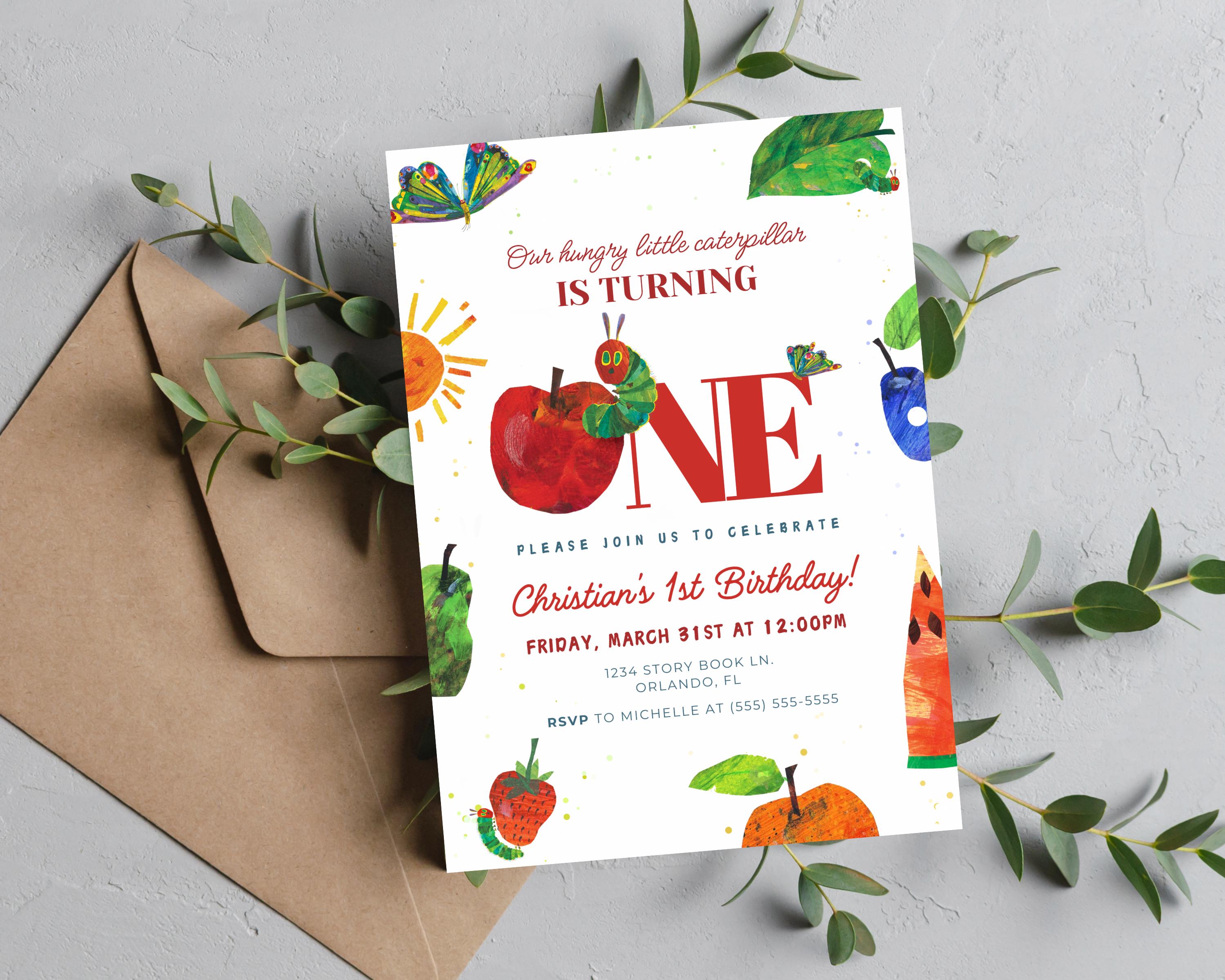 The Very Hungry Caterpillar Welcome Sign, Hungry Caterpillar Birthday ...