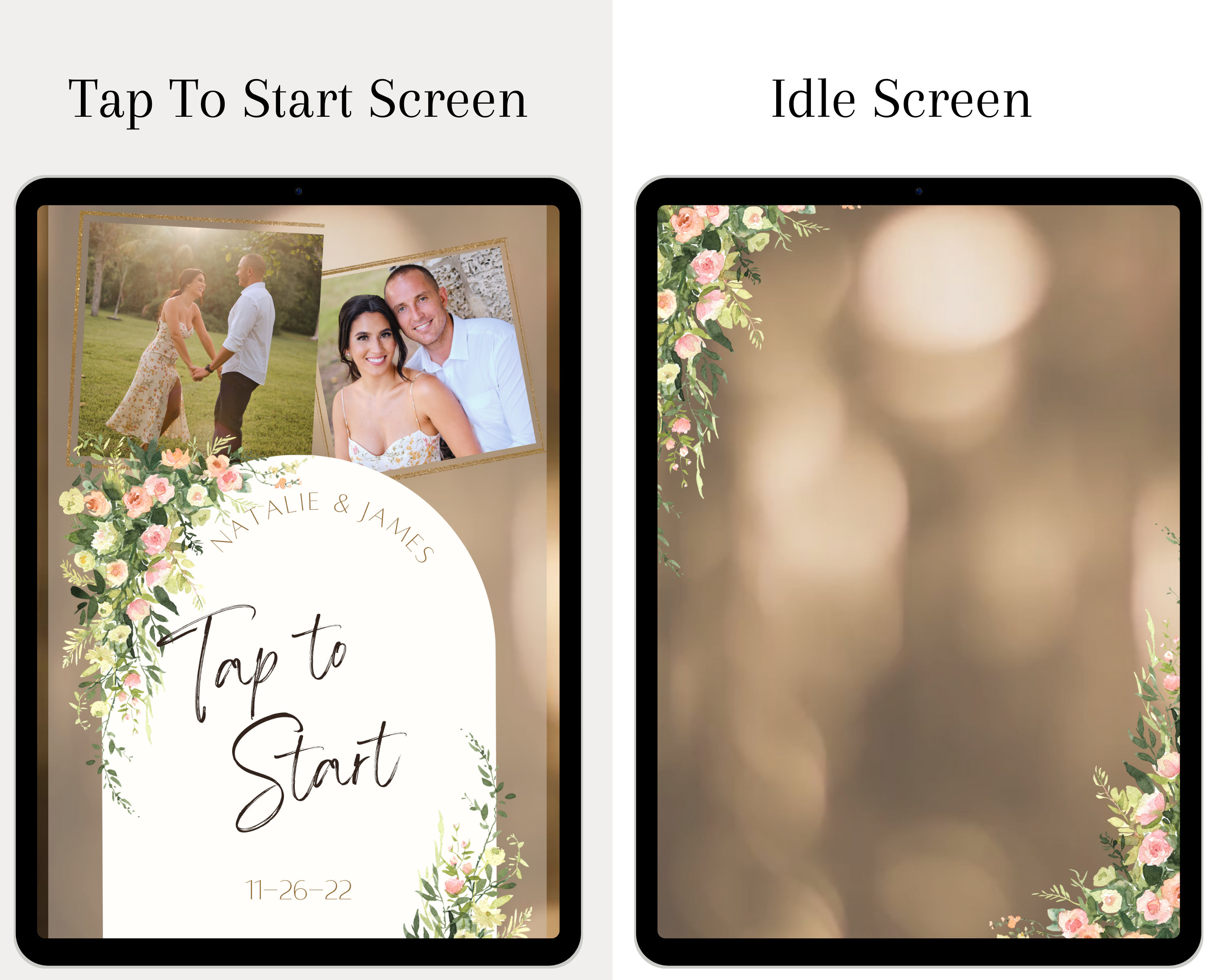 Tap To Open Photo Booth Tap to Start & Idle Screen, Customizable Tap to Start ...