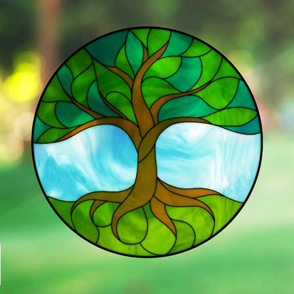 Stained Glass Window Film Etsy