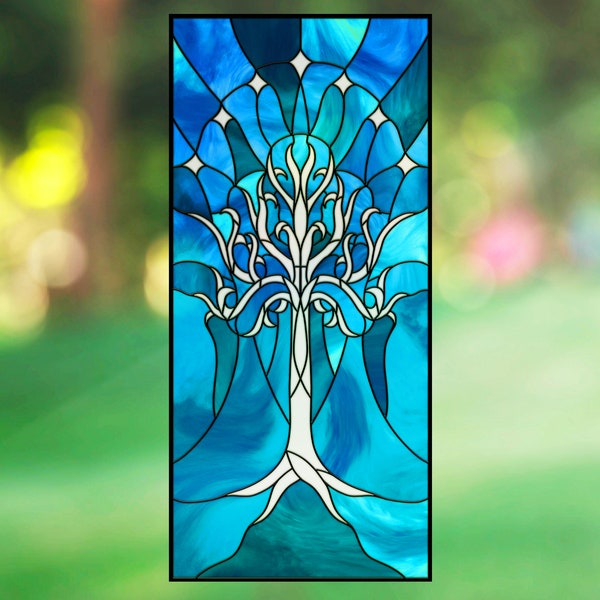 LOTR White Tree Stained Glass Window Film