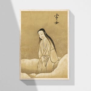 Yuki-Onna Snow Woman Zukushi Unframed Poster