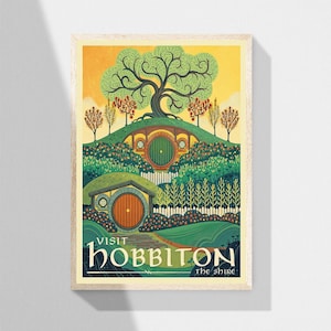Hobbiton Shire Travel Fantasy Rings Lord Unframed Poster