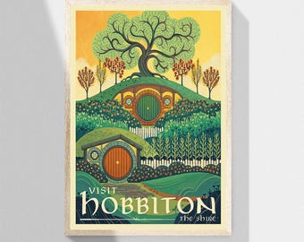 Shire Hole House Travel Fantasy Rings Unframed Poster