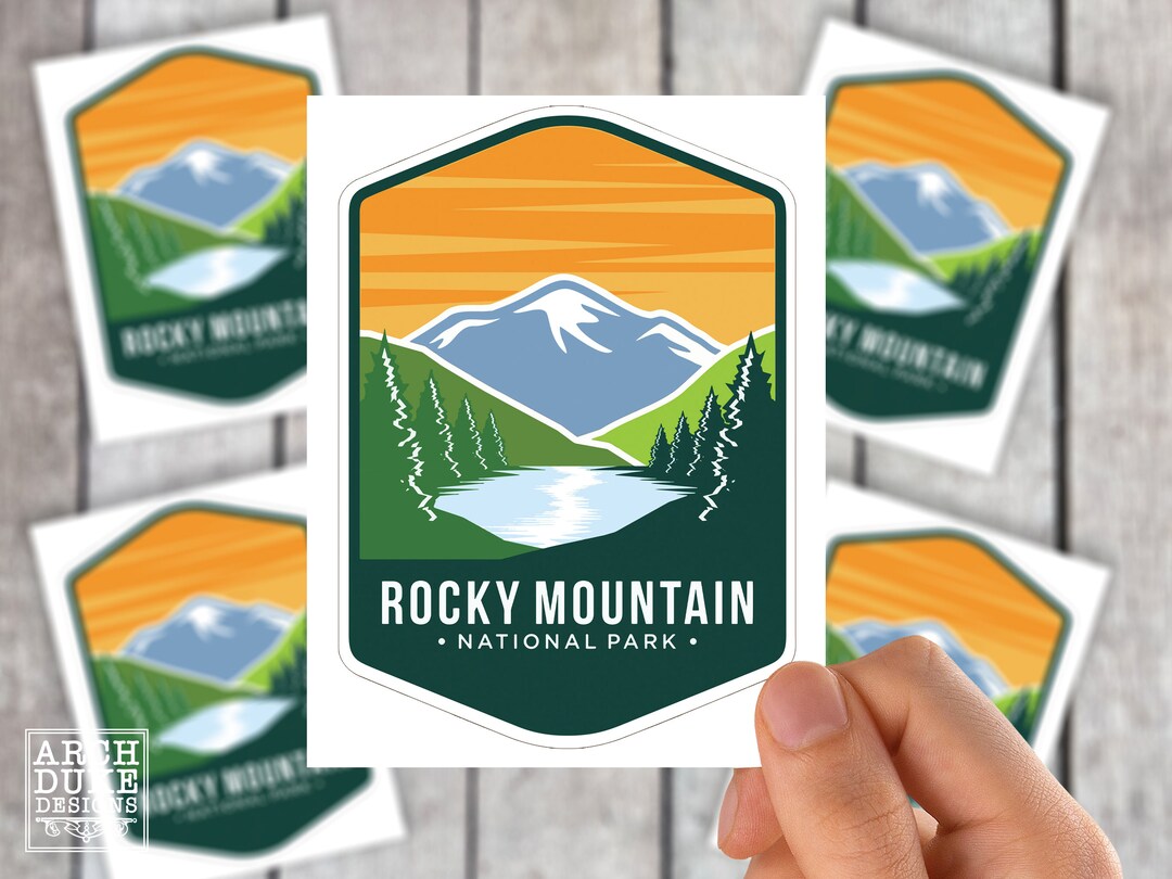 Rocky Mountain National Park Colorado Vinyl Decal Sticker - 3 X 3 Inches - Multi-Color - Made In USA
