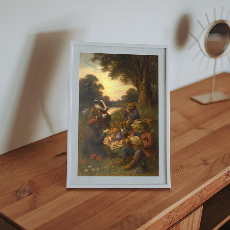 Wind in the Willows Painting Wall Art | Vintage Art PRINTABLE Digital ...