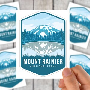 Mount Rainier National Park Sticker 4&quot;x5.5&quot;