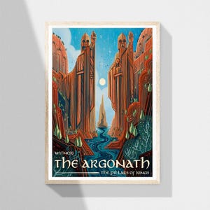 Argonath Travel Fantasy Rings Lord Unframed Poster