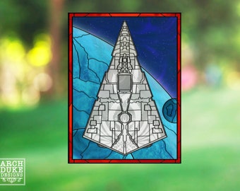 SW Thrawn Chimera Stained Glass Stained Glass Window Film