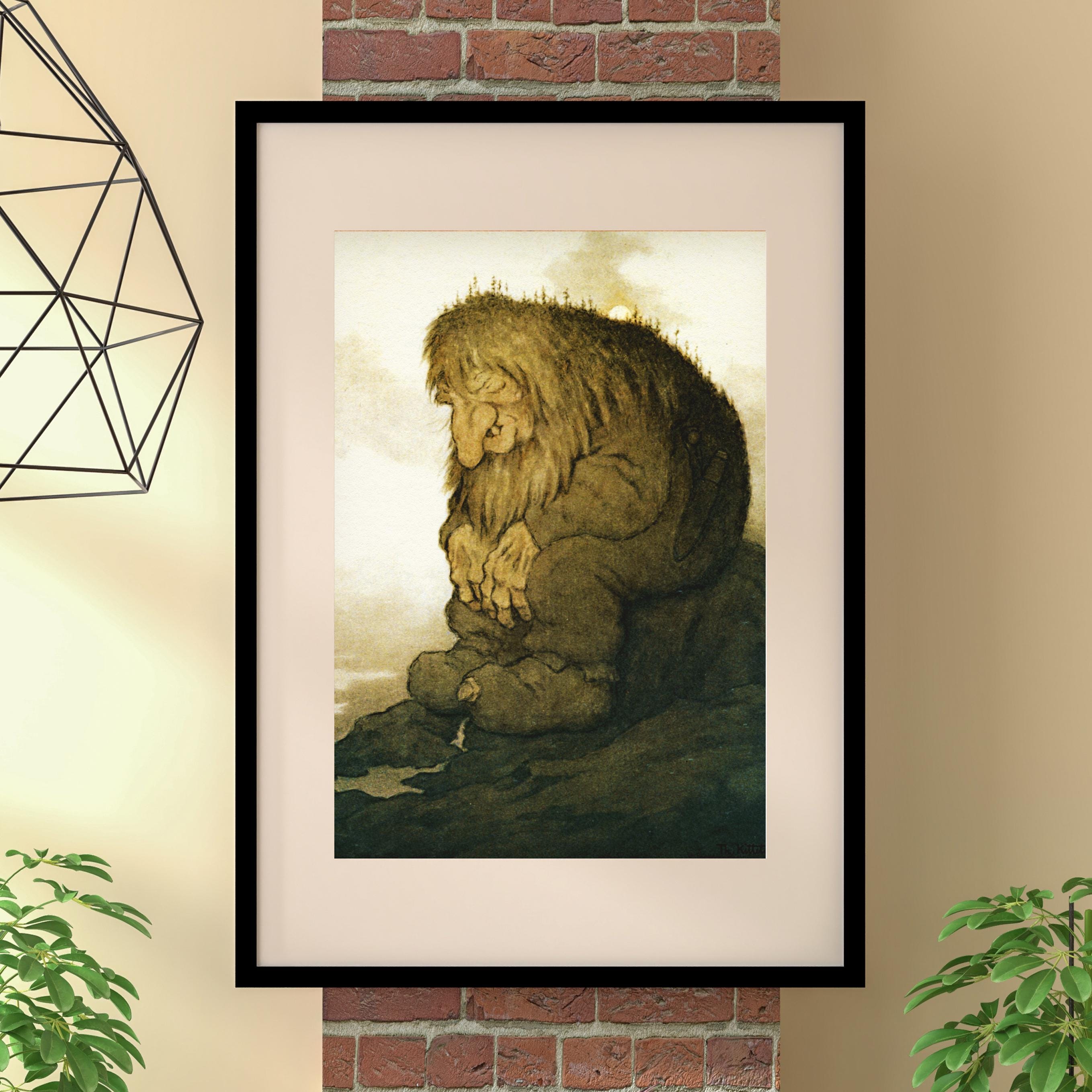 Sleeping Troll Theodor Kittelsen Fairytale Art Unframed Poster Etsy sleeping-troll-theodor-kittelsen-fairytale-art-unframed-poster-etsy