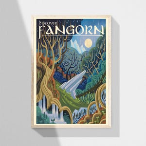 Fangorn Forest Travel Fantasy Rings Lord Unframed Poster