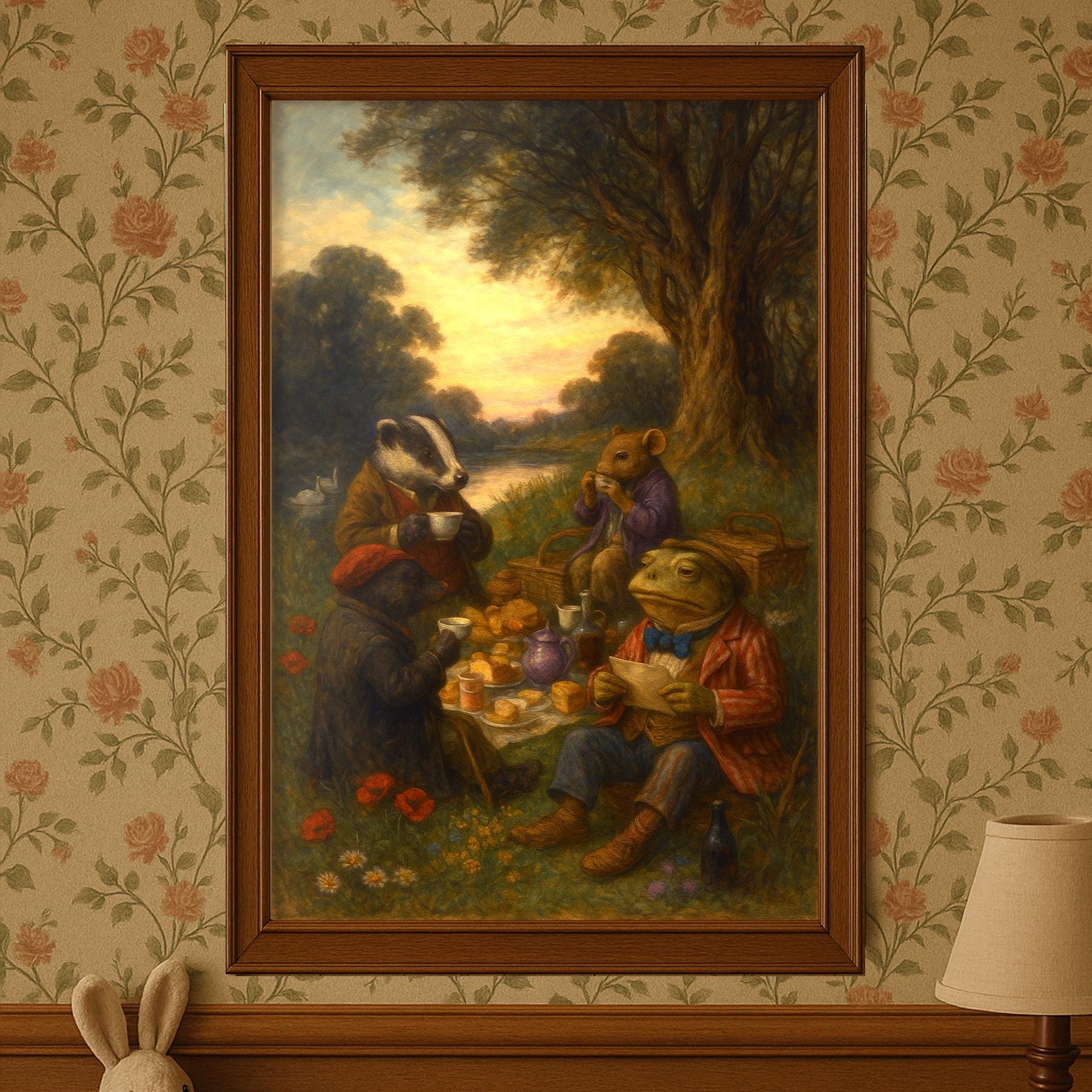 Wind in the Willows Painting Wall Art | Vintage Art PRINTABLE Digital ...