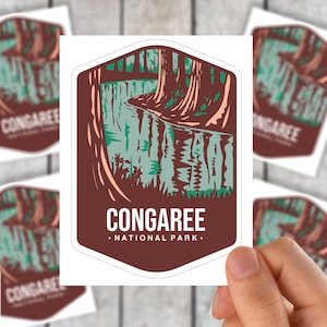 Congaree National Park Sticker 4&quot;x5.5&quot;