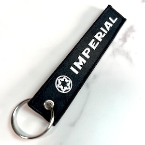 Imperial Galactic Empire Remove Before Flight Style Key Chain 5.5&quot; x 1&quot;