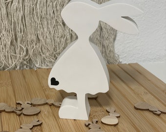 Ostermädchen Osterhase Osterdeko 15cm hoch Osterdekoration schlicht Figur zu Ostern Geschenk Ostern Ostergeschenk Osterbrunch Tischdeko