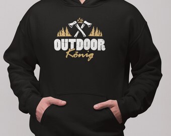 Outdoor King - Unisex Hooded Sweatshirt Hoodie