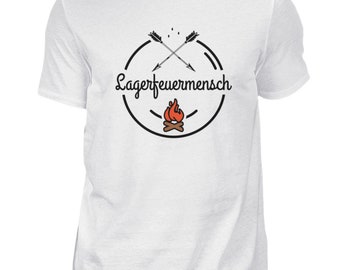 Campfire Man - Men's premium shirt, men's and women's shirt, shirt for men, linen t-shirt