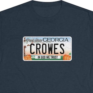 Crowes Georgia License Plate T-shirt