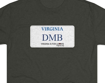 DMB Virginia License Plate T-shirt