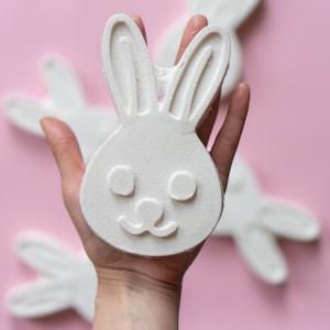 MY DEAR BUNNY bath bomb handmade vegan moisturizing bathbomb with Epsom salt and lovely oils and butters for your skin care routine image 3