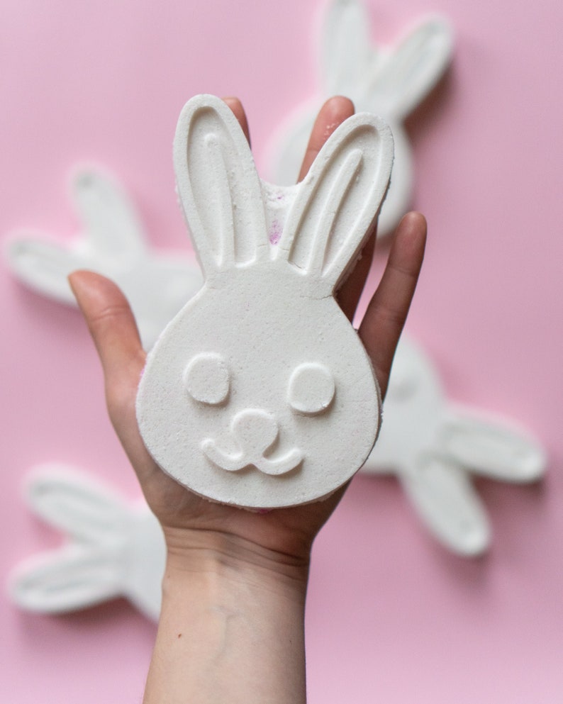 MY DEAR BUNNY bath bomb handmade vegan moisturizing bathbomb with Epsom salt and lovely oils and butters for your skin care routine image 3