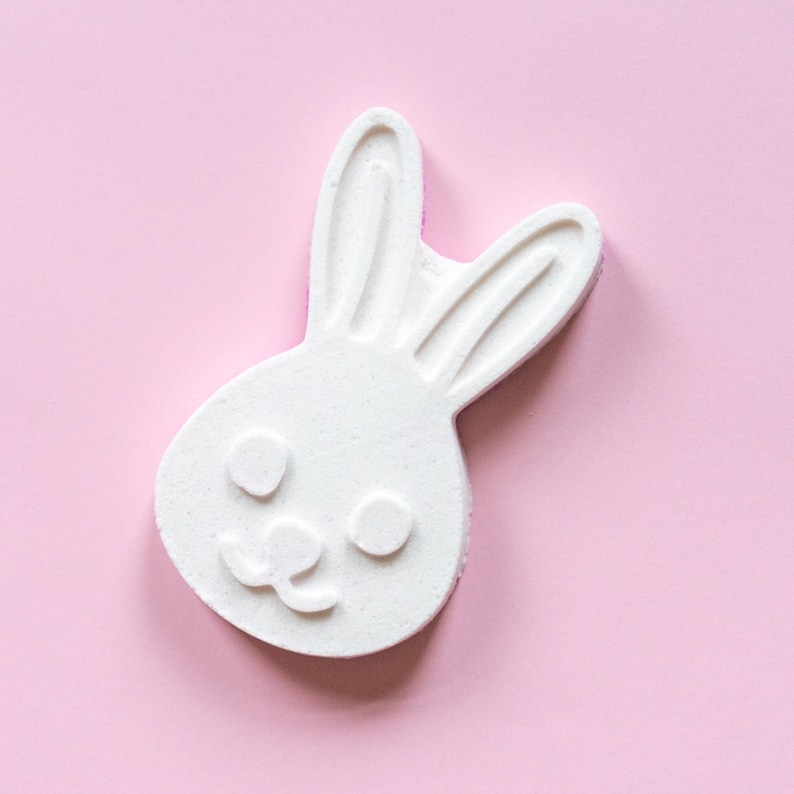 MY DEAR BUNNY bath bomb handmade vegan moisturizing bathbomb with Epsom salt and lovely oils and butters for your skin care routine image 1