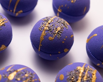 Lavender Vanilla Bath Bomb: Essential Oils, Shea & Cocoa Butter