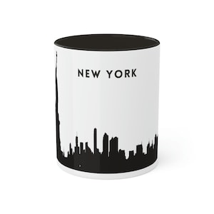 Dubai Skyline Mug - Minimalist Black and White City Souvenir