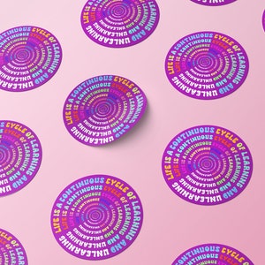 Adesivo de afirmação, adesivo de amor próprio, adesivo de autocuidado, adesivo colorido, adesivo para laptop, adesivo para garrafa de água, presente
