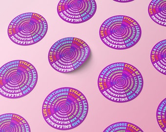 Affirmation Sticker, Self-Love Sticker, Self-Care Sticker, Colorful Sticker, Laptop Sticker, Water Bottle Sticker, Gift
