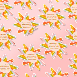 Self-Love Sticker, Feel Good Sticker, Affirmation Sticker, Colorful Sticker, Laptop Sticker, Water Bottle Sticker, Sticker Gift, Sticker