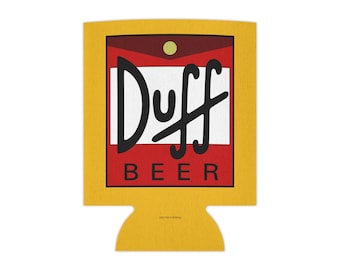 Colour Duff Beer Can Cooler Coozie - Beer Holder - Vintage Enthusiast Gift - Keeps Drinks Cold in Style!