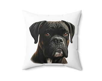 Boxer Lover Pillow | German Boxer Dog| Dog Lover Pillow | Boxer Pillow | Pet Pillow | Boxer Print Pillow | Gift For Boxer Owner