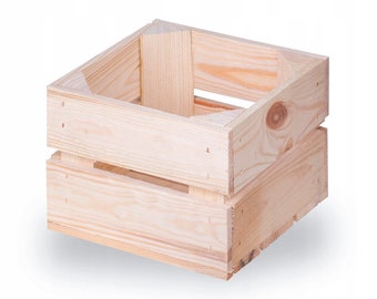 New fruit crates wooden crates wine boxes apple crates natural 22x20x15cm