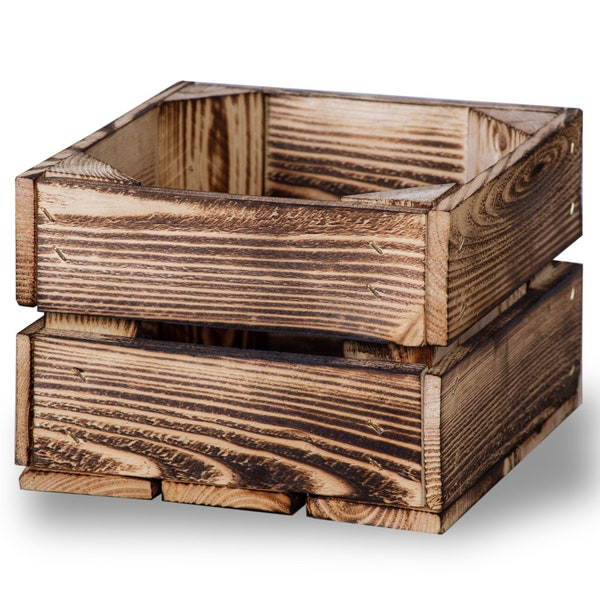 New fruit boxes wooden boxes wine boxes apple boxes flamed 22x20x15cm