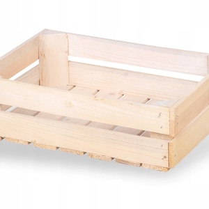 New fruit crates wooden crates wine crates apple crates natural 40x30x12cm image 1