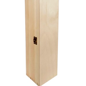New wine crates with filler wooden boxes natural 36x11x10cm image 2