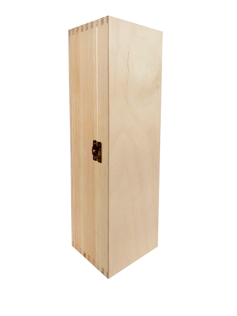 New wine crates with filler wooden boxes natural 36x11x10cm image 2