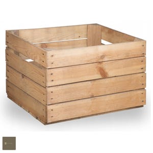 Vieilles caisses à fruits, caisses en bois, caisses à vin, caisses à pommes vintage d'occasion 50x40x30cm