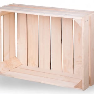 Nouvelles boîtes de fruits boîtes en bois boîtes à vin caisses à pommes naturelles 60x40x20cm image 2