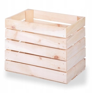 Cajas de fruta nuevas cajas de madera cajas de vino cajas de manzana naturales 45x30x36cm imagen 1