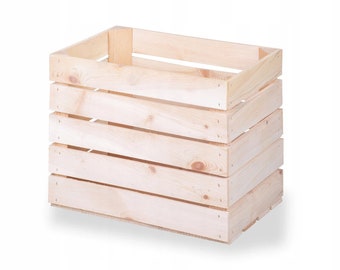 New fruit crates wooden crates wine boxes apple crates natural 45x30x36cm