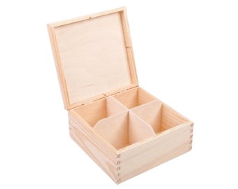 New wooden boxes natural tea container natural 18x15x8cm