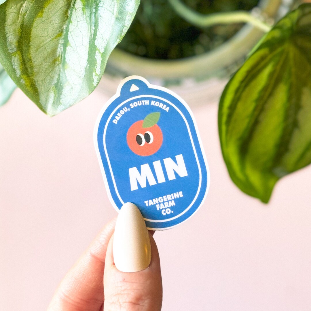 Min Sticker Min Yoongi Tangerine Fruit Sticker - Etsy